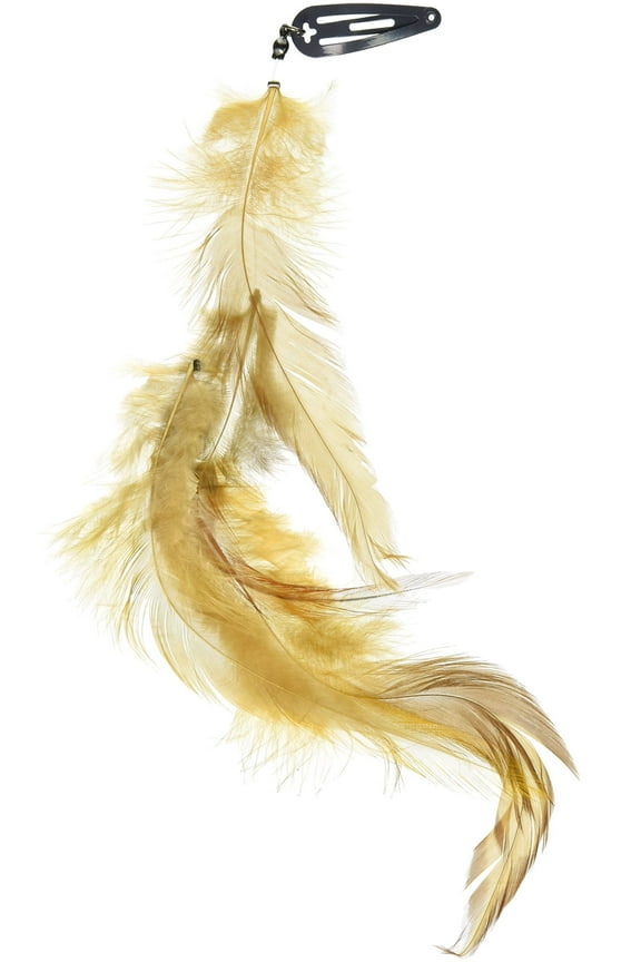 Clip-n-Feathers Hair Feather, Giner Beige, 1 Ounce