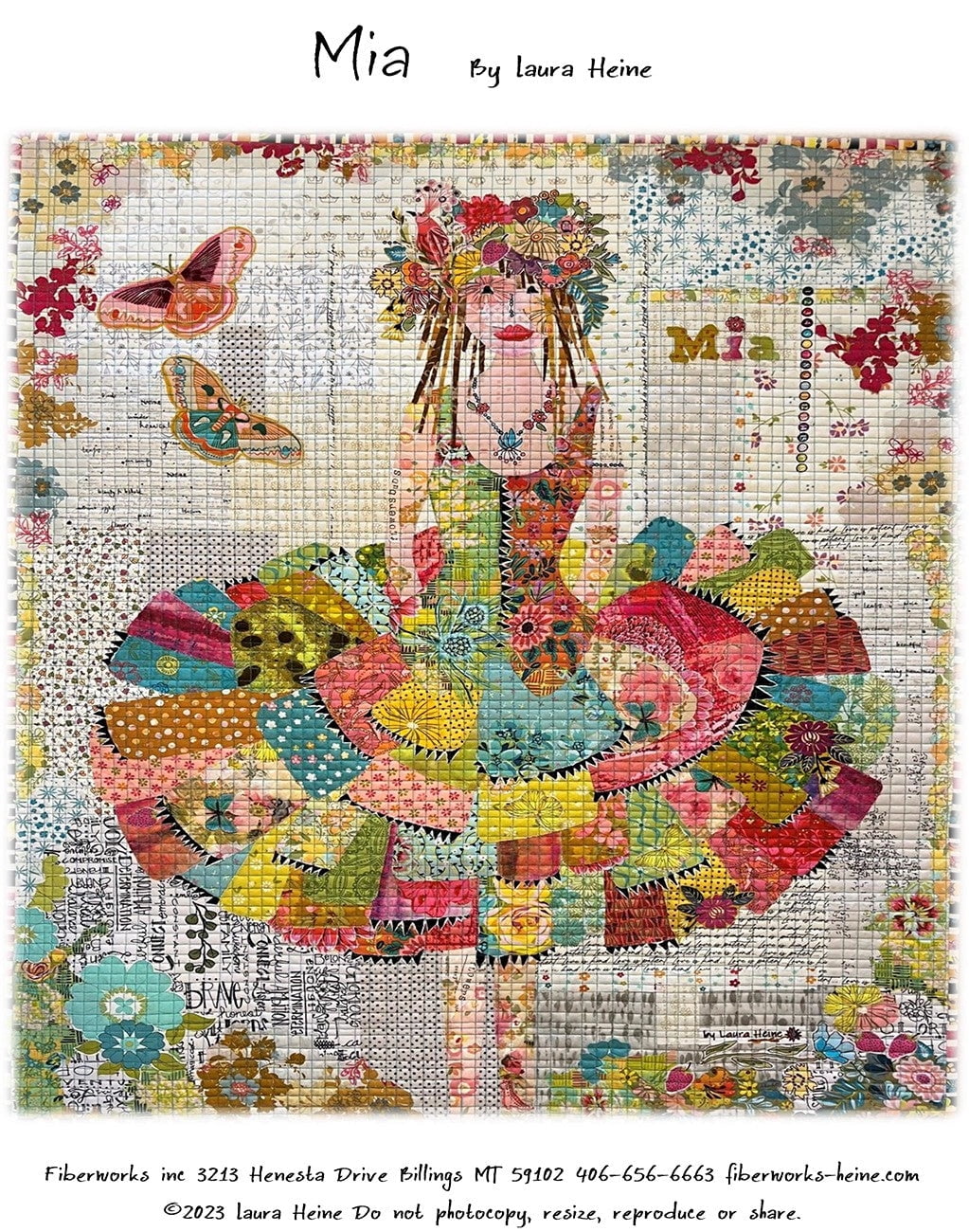 Mia Collage Pattern by Laura Heine - Walmart.com