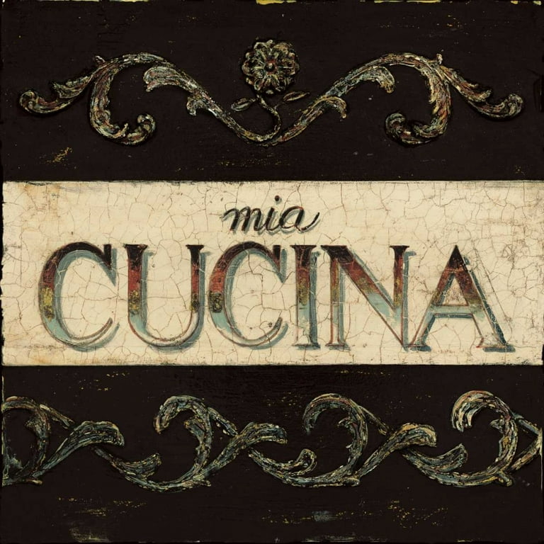 Mia Cucina Plaque Poster Print by Arnie Fisk (24 x 24) 