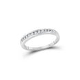 thumbnail image 1 of Mia Diamonds 14kt White Gold Womens Round Diamond Single Row Fashion Band Ring 1/4 Cttw, 1 of 1