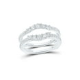 thumbnail image 1 of Mia Diamonds 14kt White Gold Womens Round Diamond Wrap Ring Guard Enhancer 3/4 Cttw, 1 of 1