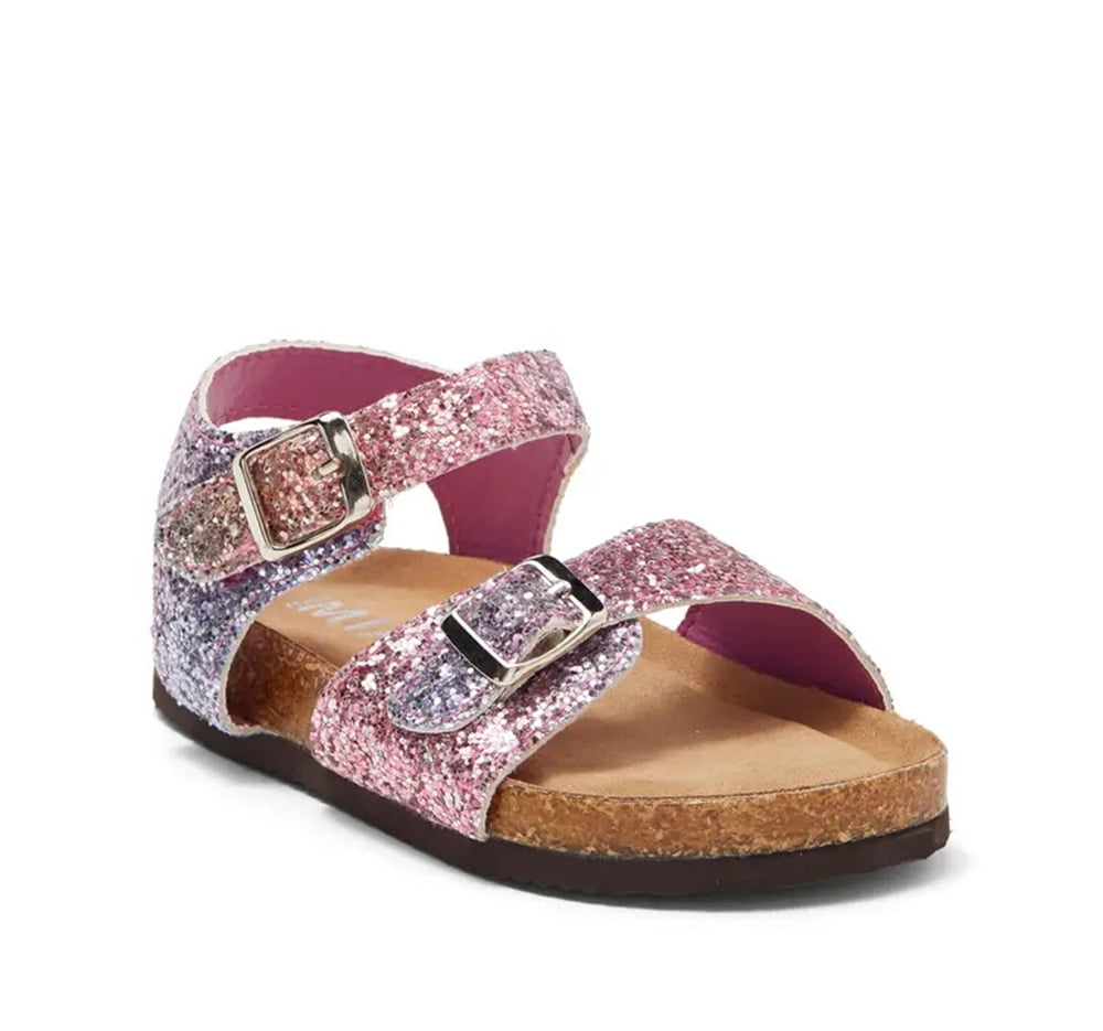 Mia Girls' Buckled Lil Jayse Glitter Sandals Shoes, Toddler 7 - Walmart  Business Supplies