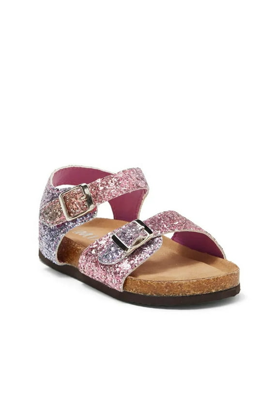Girls' Buckled Lil Jayse Glitter Sandals, Toddler 8
