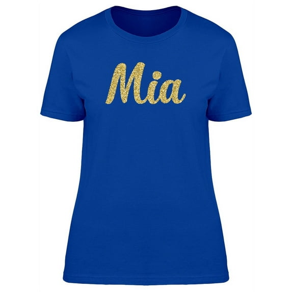 Mia In Gold sparkle T-Shirt Women -Image by Shutterstock, Female Large