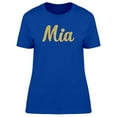 thumbnail image 1 of Mia In Gold sparkle T-Shirt Women -Image by Shutterstock, Female Small, 1 of 2