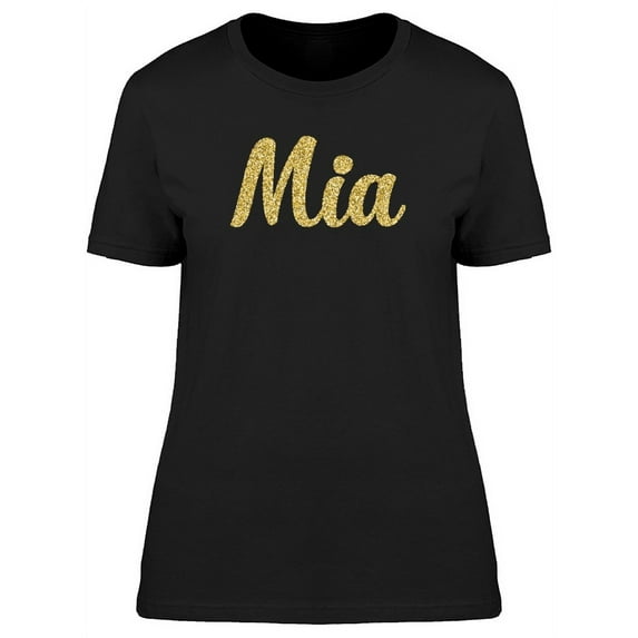 Mia In Gold sparkle T-Shirt Women -Image by Shutterstock, Female XX-Large