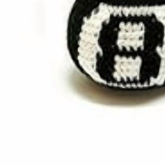 Mia Jewel Shop Guatemalan Handcrafted Crochet Pattern Hacky Ball Foot Bag Sack 8 Ball (Black)