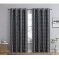 thumbnail image 1 of Mia Moroccan Tile 100% Complete Blackout Grommet Curtain Panels, 1 of 48