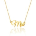 thumbnail image 1 of Mia Name Necklace Personalized, Gold Plated Custom Name Necklace Charm Jewelry Gift for Women, 1 of 5