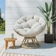 thumbnail image 1 of Mia Papasan Chair,Brown Fabric Garden Outdoor Patio Patio Sets, 1 of 12