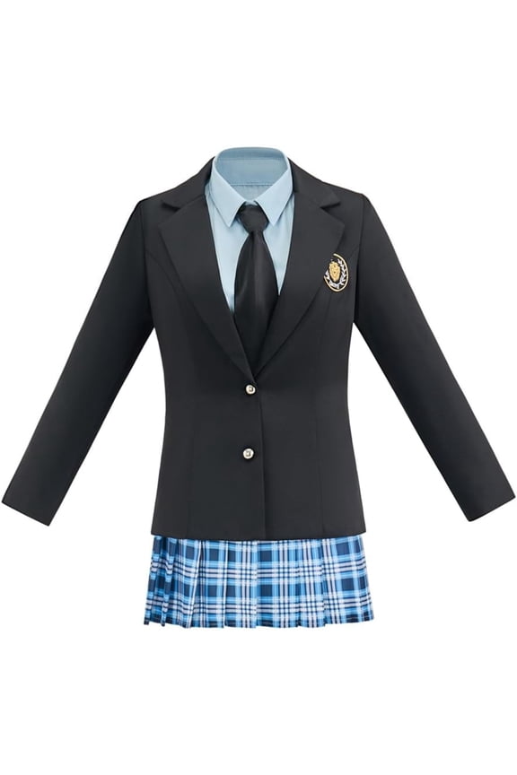 Mia School Uniform Women's Blazer Shirt Pleated Skirt