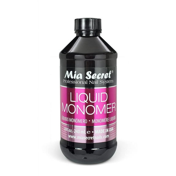 Mia Secret 8 oz / 240ml LIQUID MONOMER PROFESSIONAL ACRYLIC NAIL SYSTEM,8oz