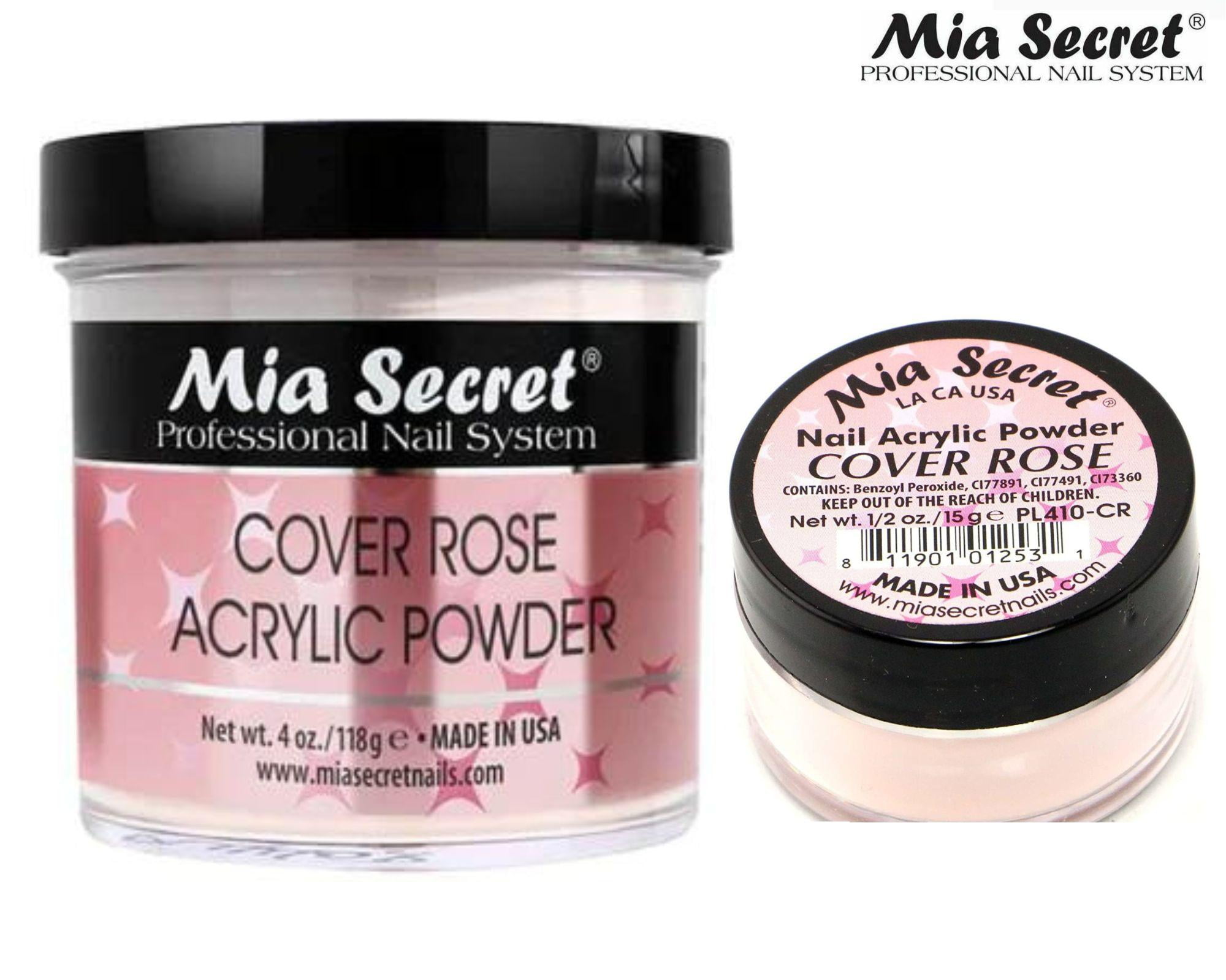 Mia Secret Acrylic Powder Cover Rose 4 oz and 0.5oz - Combo Pack