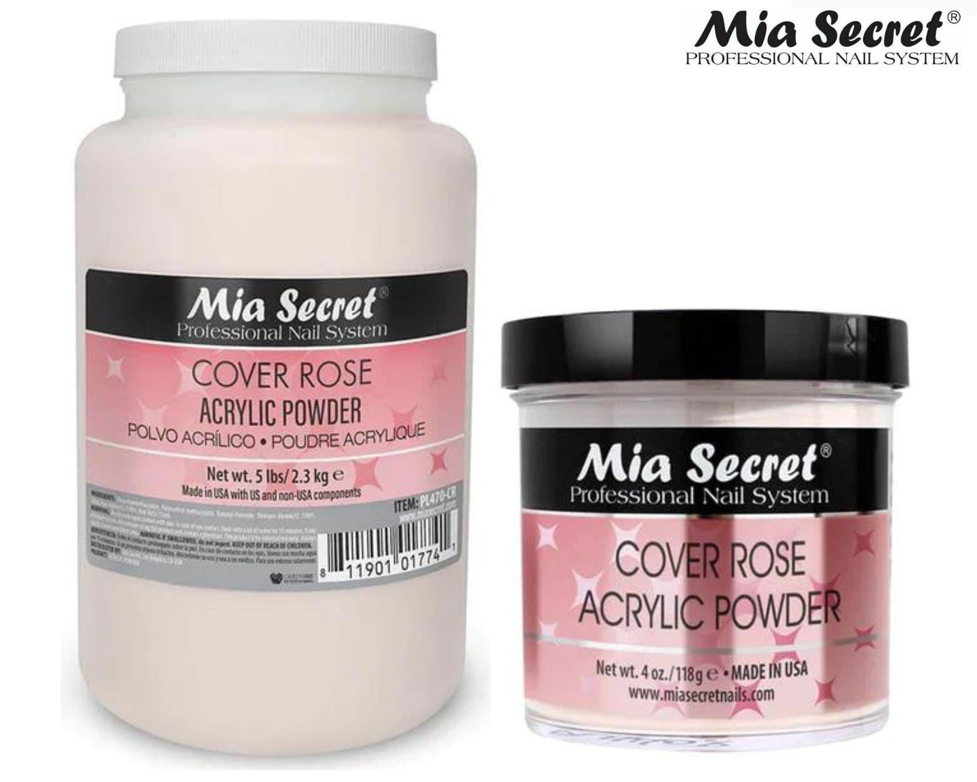 Mia Secret Acrylic Powder Cover Rose 5 LBS/80 oz and 4 oz - Combo Pack