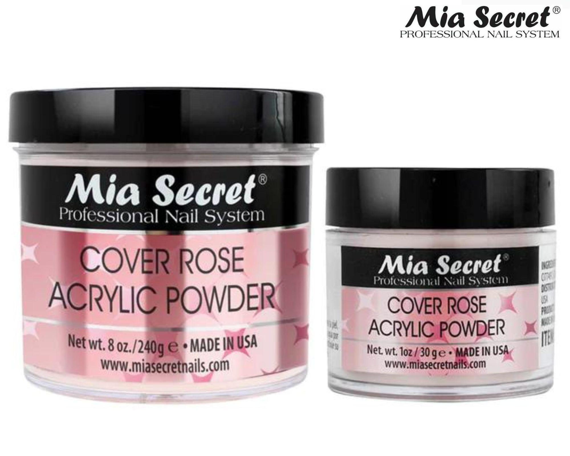 Mia Secret Acrylic Powder Cover Rose 8 oz and 1 oz - Combo Pack
