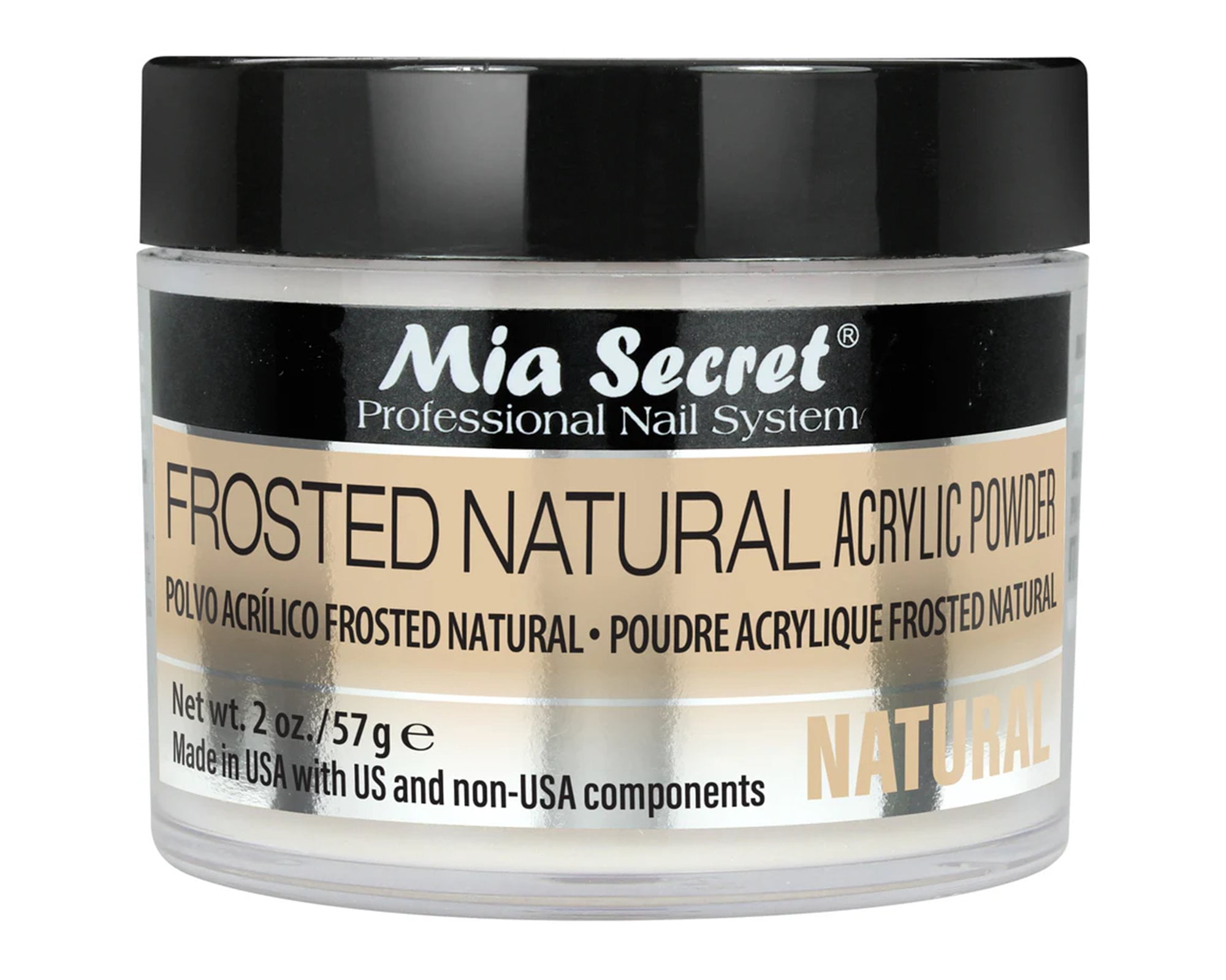 Mia Secret Acrylic Powder Frosted Natural 2 oz (PL430F-NL)