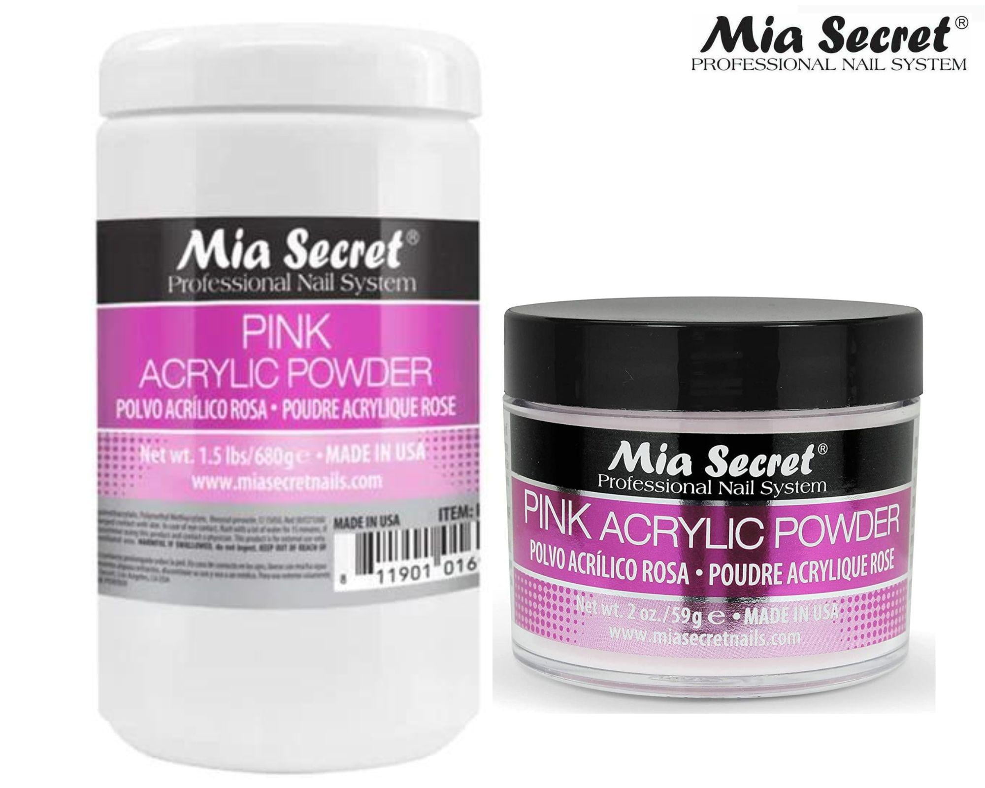 Mia Secret Acrylic Powder PINK 1.5 lbs/24 oz and 2 oz - Combo Pack