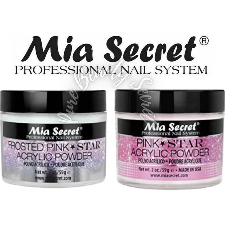 Mia Secret Cover Golden Acrylic Nail Powder – 2 Oz – USA Made – Professional Nail Bed Cover