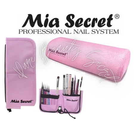 Mia Secret - Arm Rest (AR-28) + Pink Premier Brush Holder (NB-P1006)