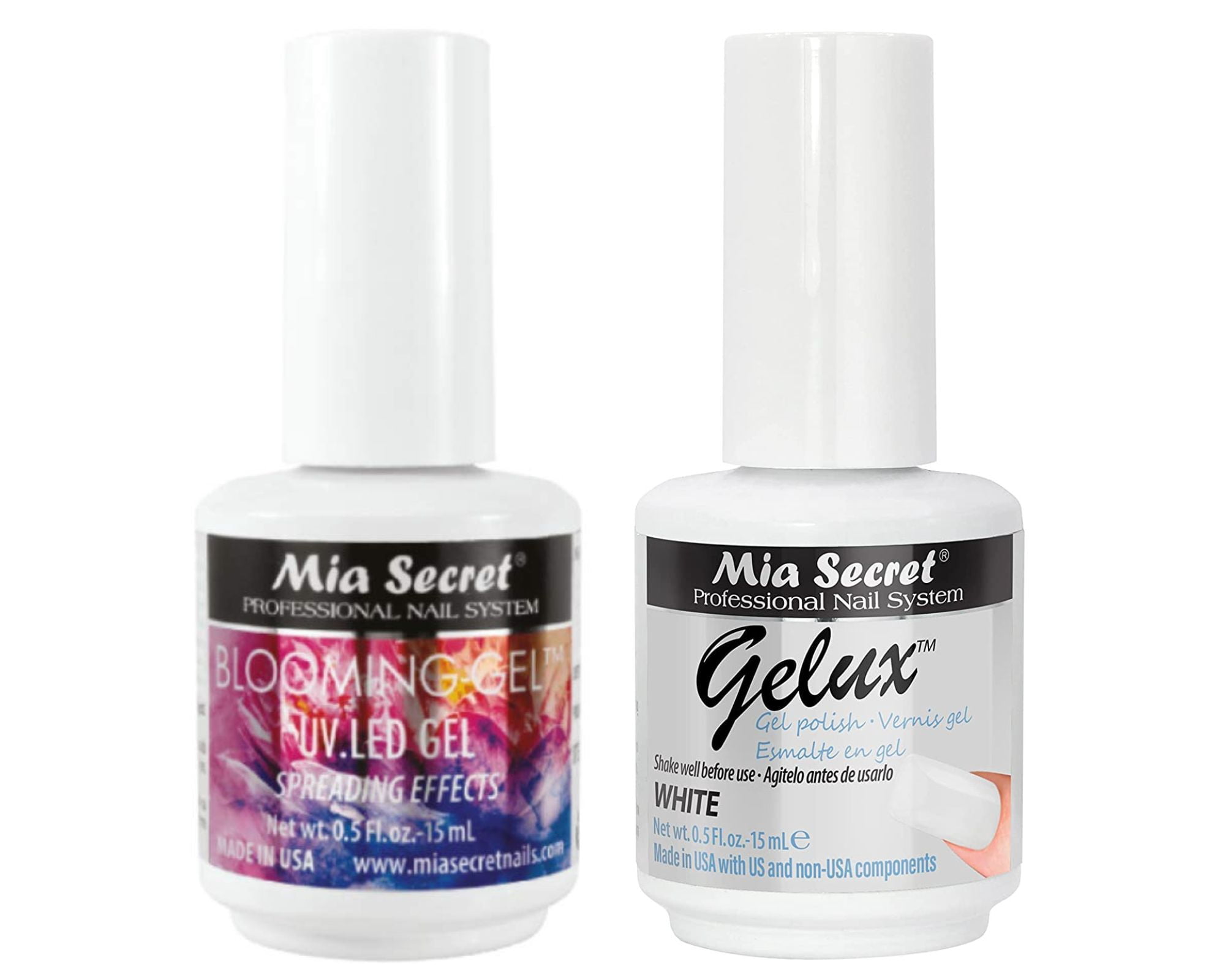 Mia Secret Blooming Gel UV LED Gel & Gelux Gel Polish White ( 15 ML )