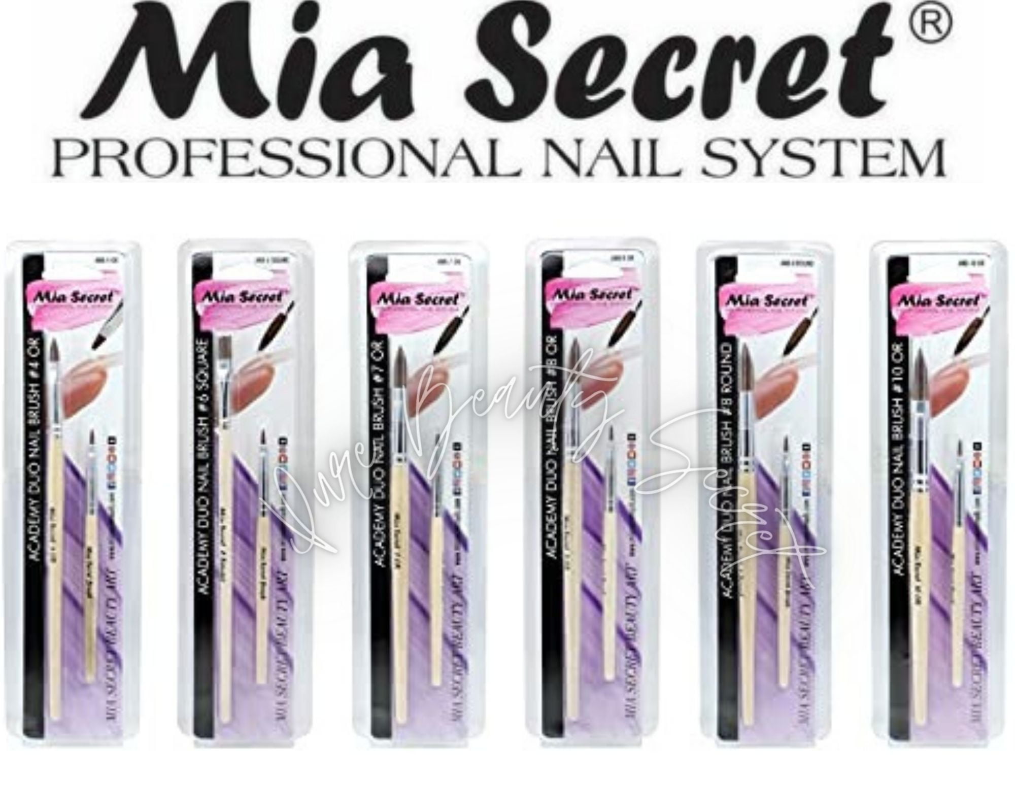 Mia Secret Brush (Acrylic) Acadamy Duo ALL 6