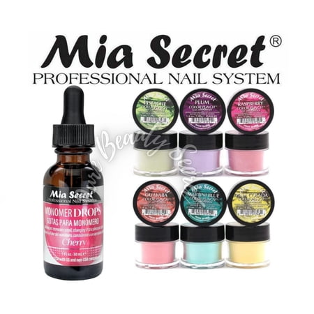Mia Secret CHERRY SCENT Monomer Drop 1 oz + COLOR PUNCH