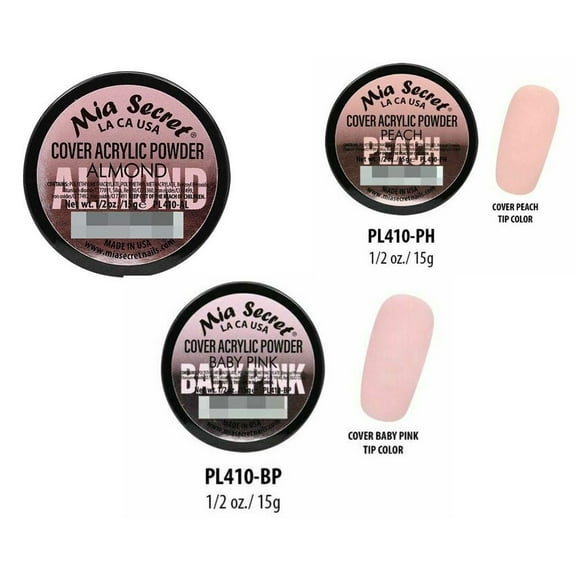 Mia Secret COVER (Baby Pink/Almond/Peach) 0.5oz;3pc