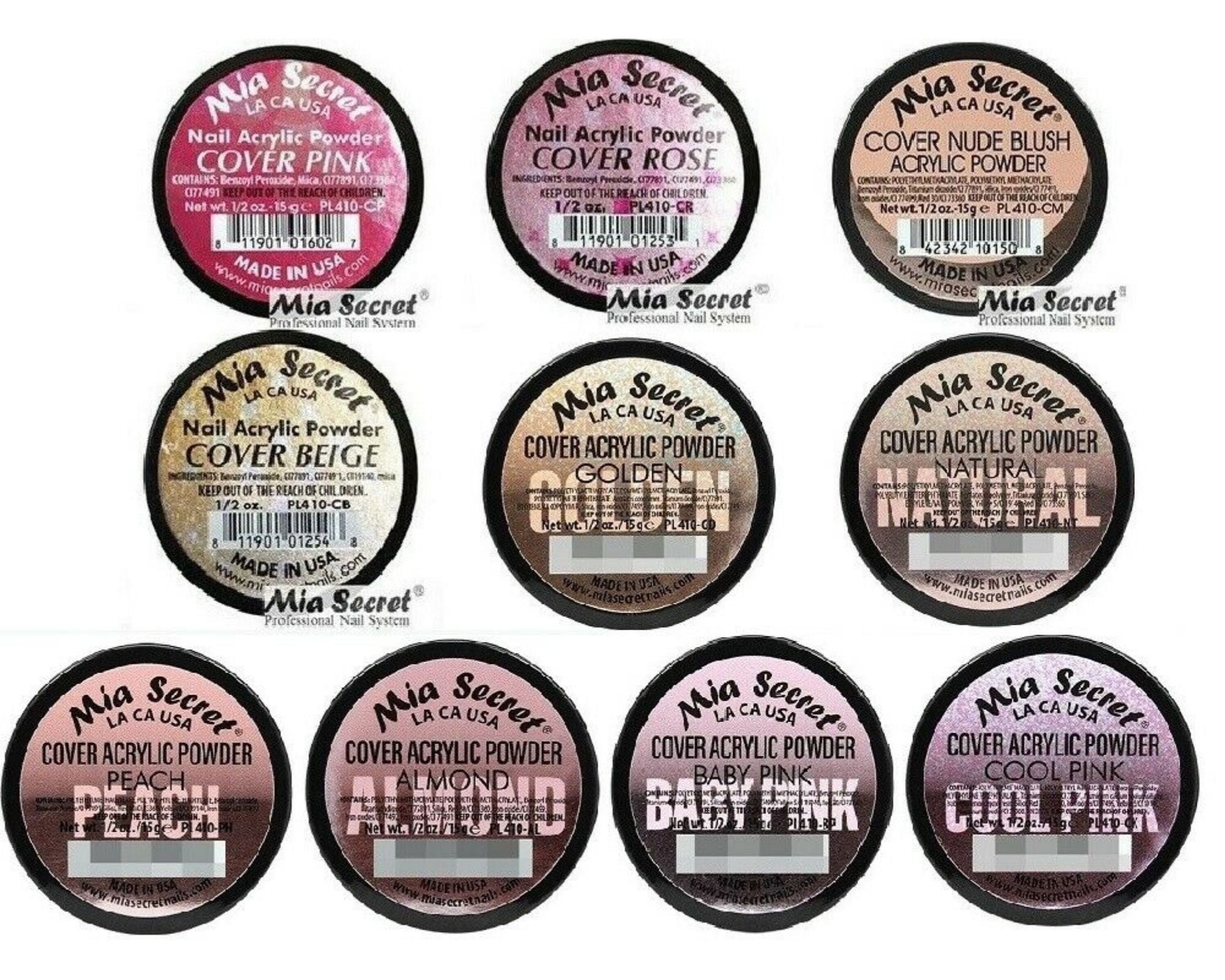 Mia Secret COVER Powder - 0.5 oz; ALL 10 Colors