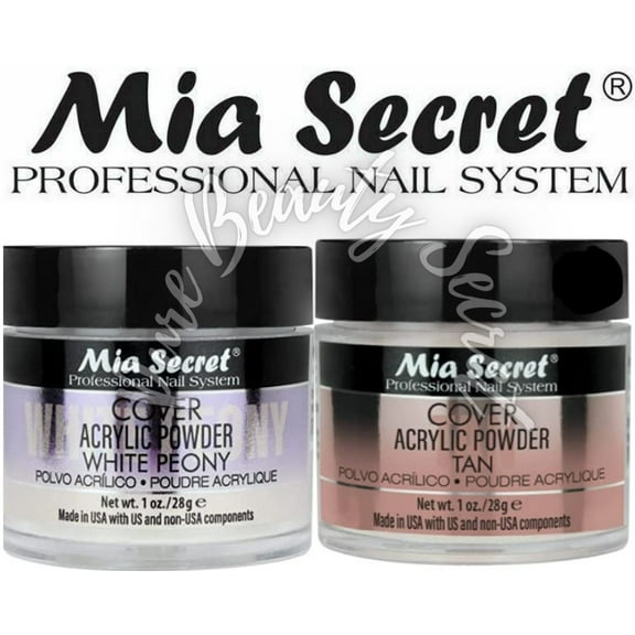 Mia Secret - COVER (WHITE PEONY + TAN) 1 oz