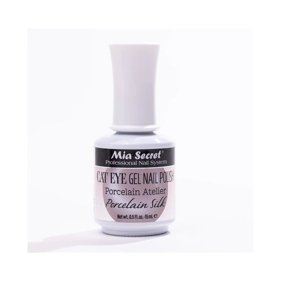Mia Secret Cat Eye Gel Polish Porcelain Atelier - (GP-CT14) Porcelain Silk - Light-reflective Finish - 0.5 oz