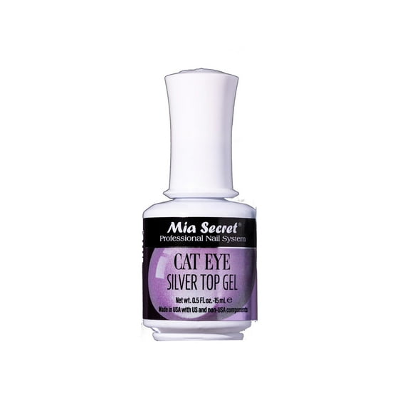 Mia Secret Cat Eye Silver Top Gel Salon-Quality & Long-Lasting - 0.5 fl oz