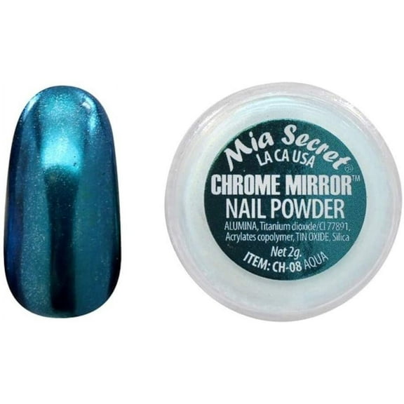Mia Secret Chrome Mirror Nail Art Powder - Aqua 08
