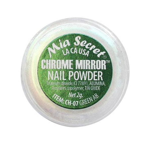 Mia Secret Chrome Mirror Nail Art Powder - Green AB 07