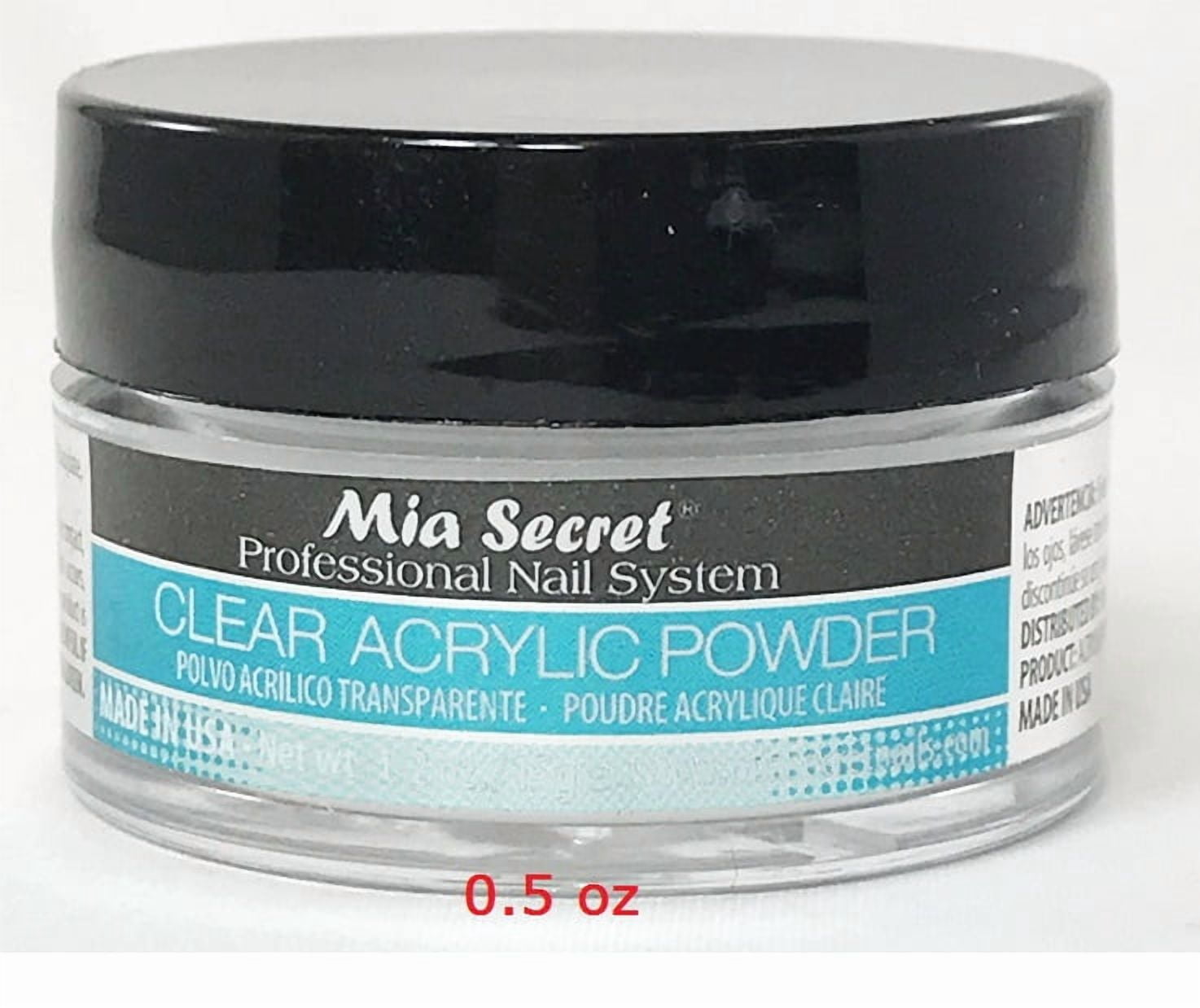 Mia Secret Clear Acrylic Nail Powder 0.5 oz (PL410-C)