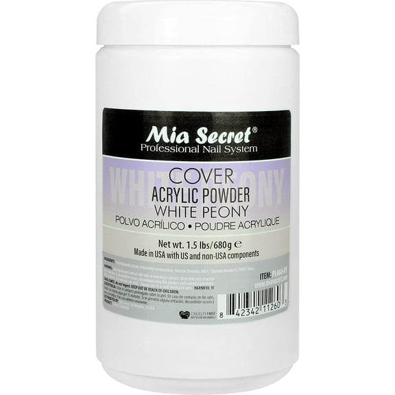 Mia Secret Acrylic Powder COVER WHITE PEONY 1.5 LBS (PL460-NY)