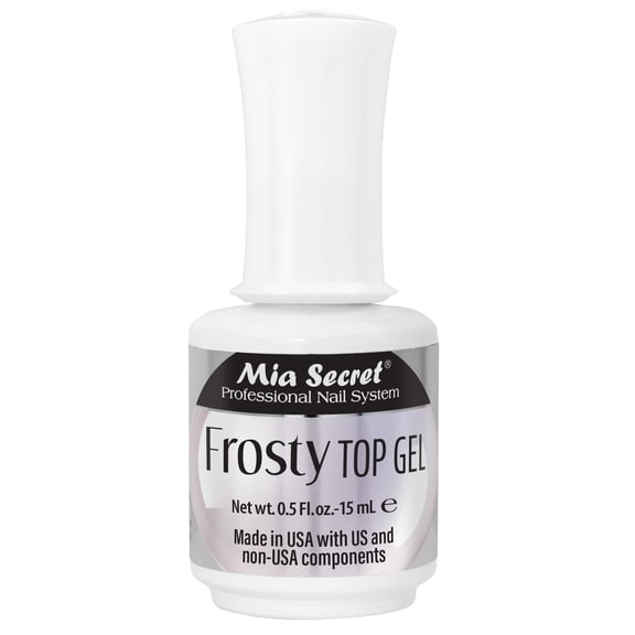 Mia Secret Frosty Top Gel 0.5 oz MADE IN USA DIY for Salon and Home False Nail Manicure