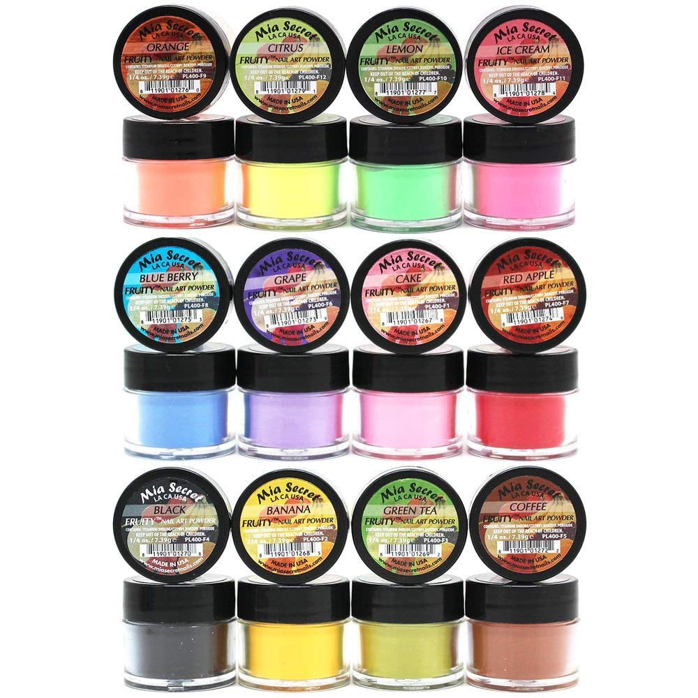 Mia Secret Fruity Nail Art Powder- 12 PCS