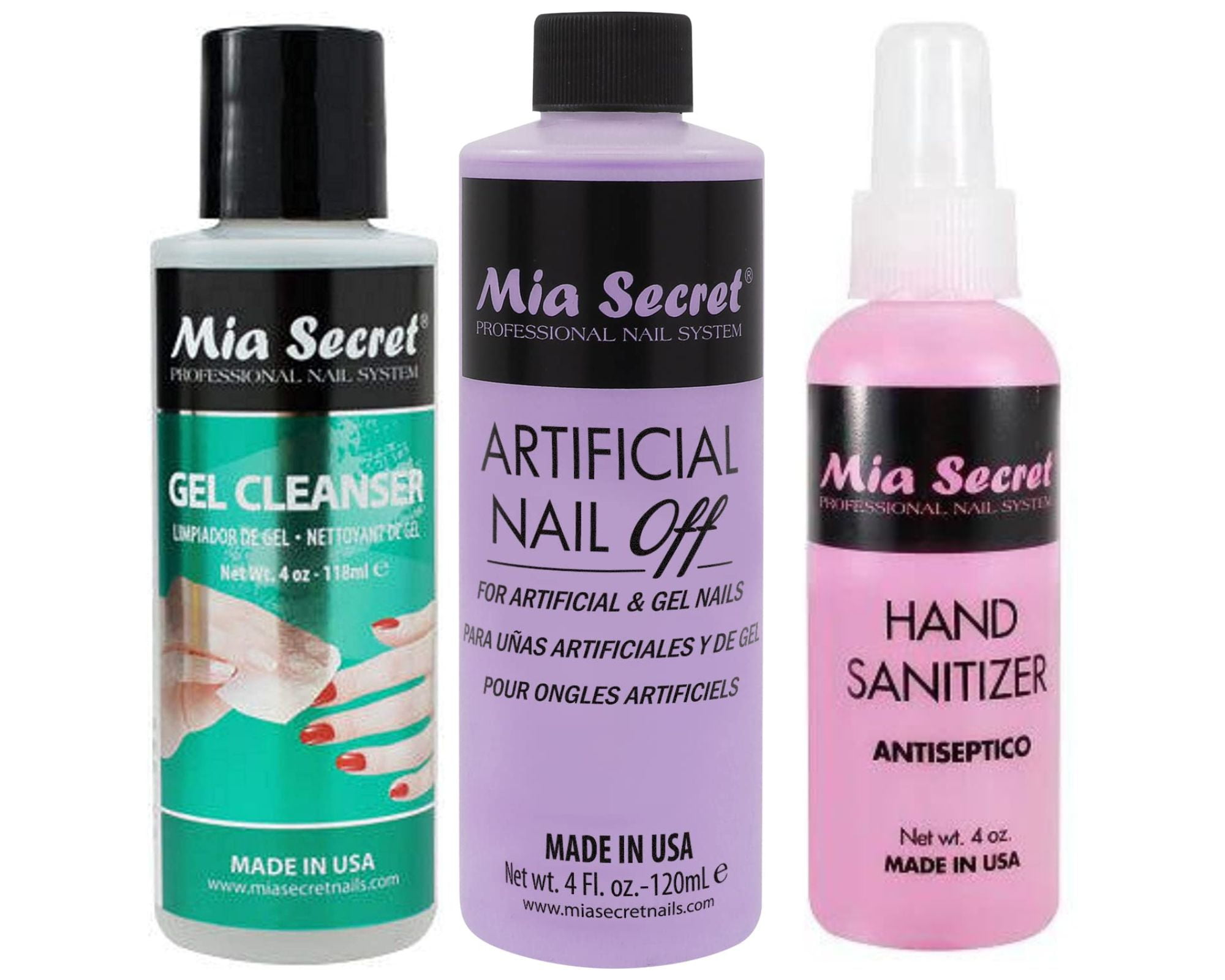Mia Secret Gel Cleanser, Hand Sanitizer & Artificial Nail Off - 4