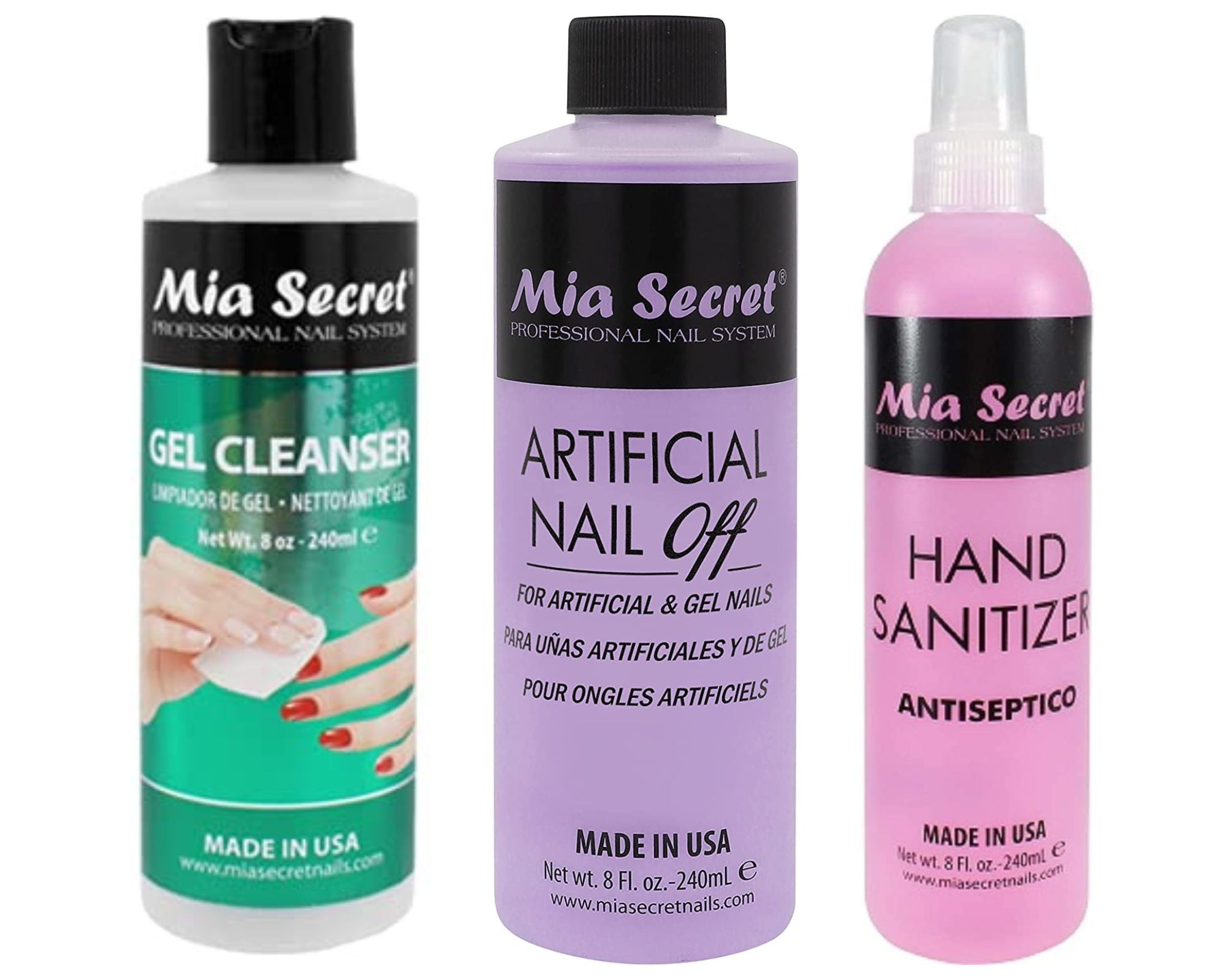 Mia Secret Gel Cleanser, Hand Sanitizer & Artificial Nail Off - 8