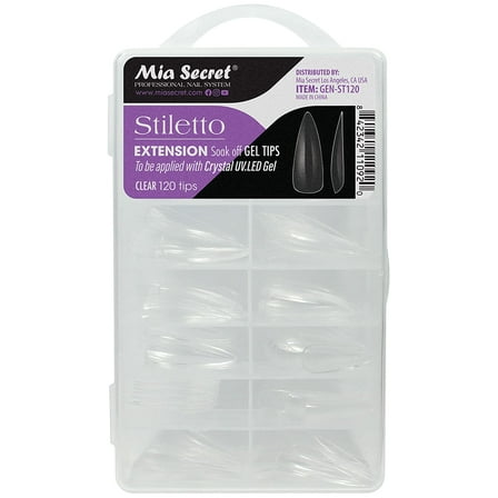 Mia Secret Clear Extension Soak Off Gel Tips