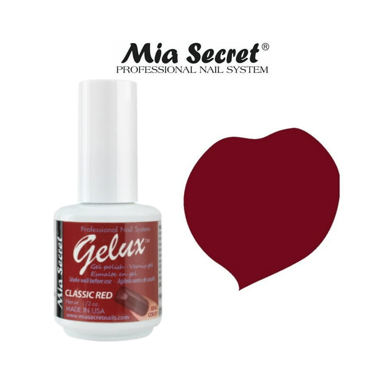 Mia Secret Gelux Gel Polish - (GP-106) CLASSIC RED - Walmart.com
