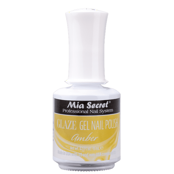 Mia Secret Glaze Gelux Soak-off gel nail polish color Amber - Glaze Gel polish cured with nail lamp - color Amber