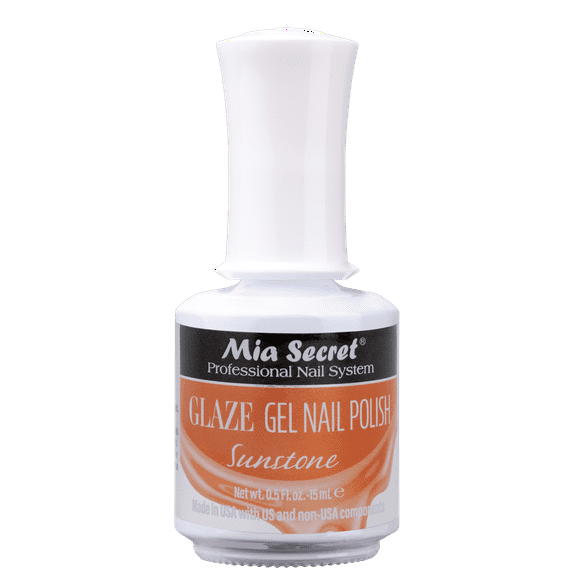 Mia Secret Glaze Gelux Soak-off gel nail polish color Sunstone - Glaze Gel polish cured with nail lamp
