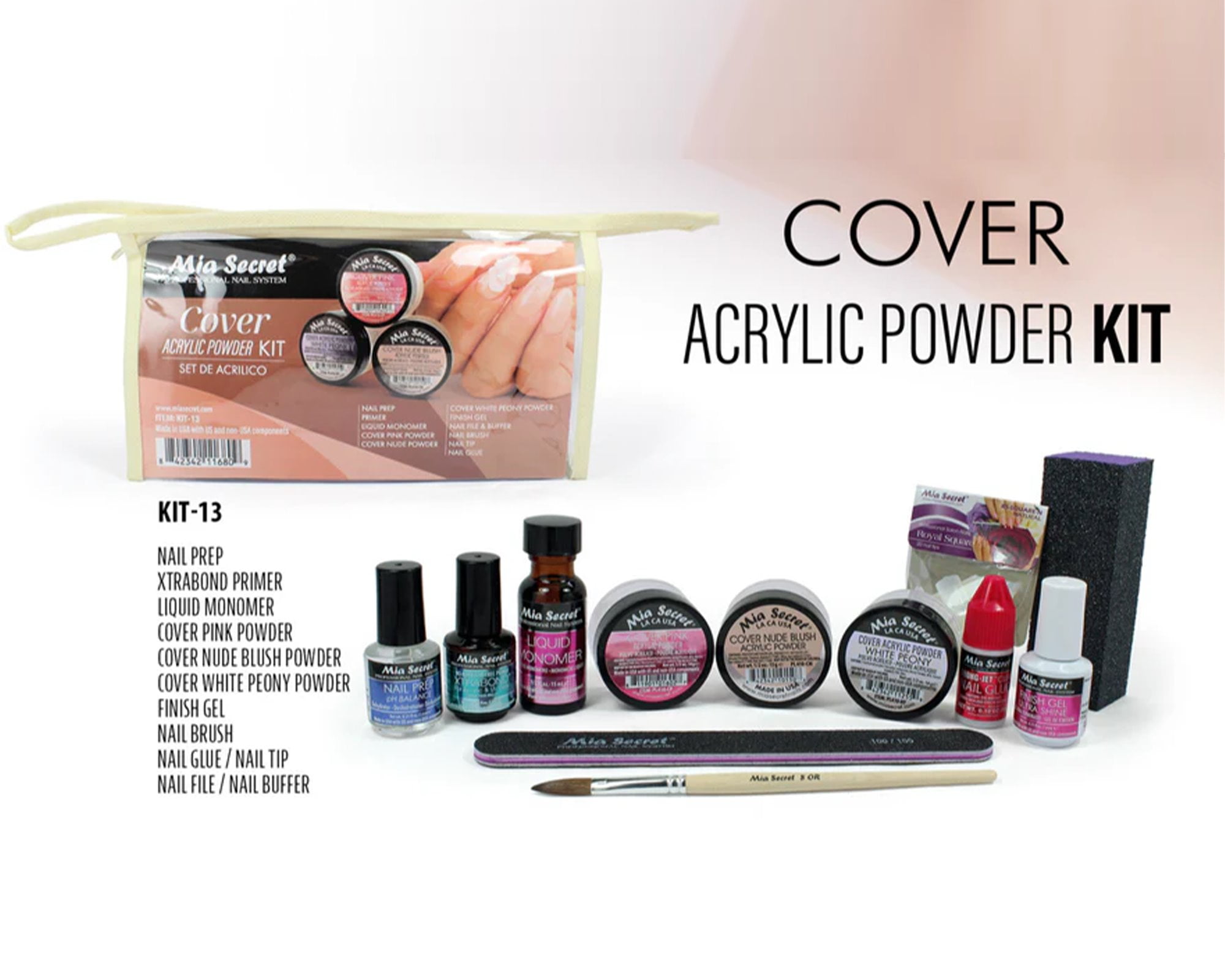 Mia Secret (KIT-13-COVER) Cover Acrylic Powder KIT