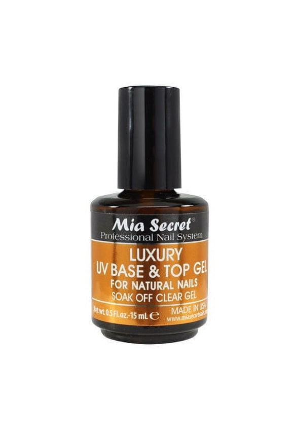 Luxury uv Top Coat Gel For Natural Nails Soak Off Clear Gel 1/2 Oz