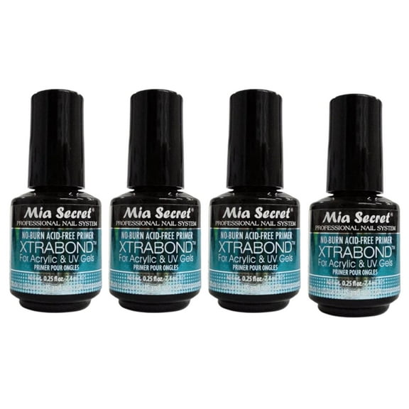 Mia Secret MINI Xtrabond Primer 0.25 fl.oz / 7.4ml (PR100-M) - Pack of 4