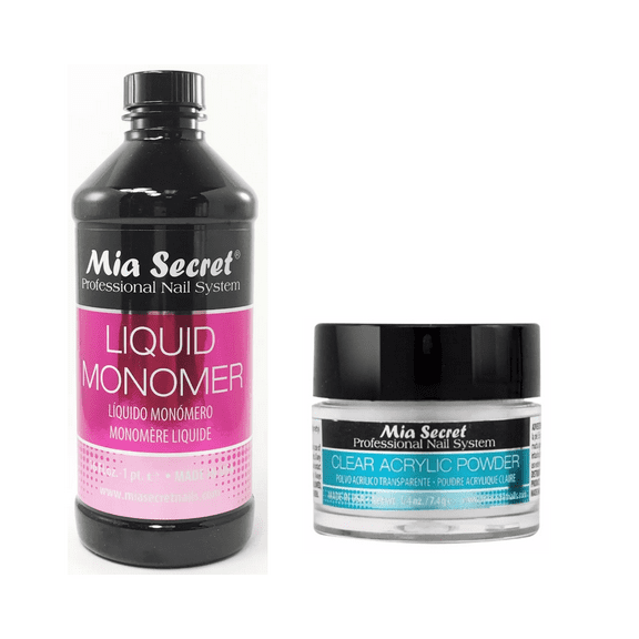 Mia Secret Monomer 16 oz + Clear 0.25 oz
