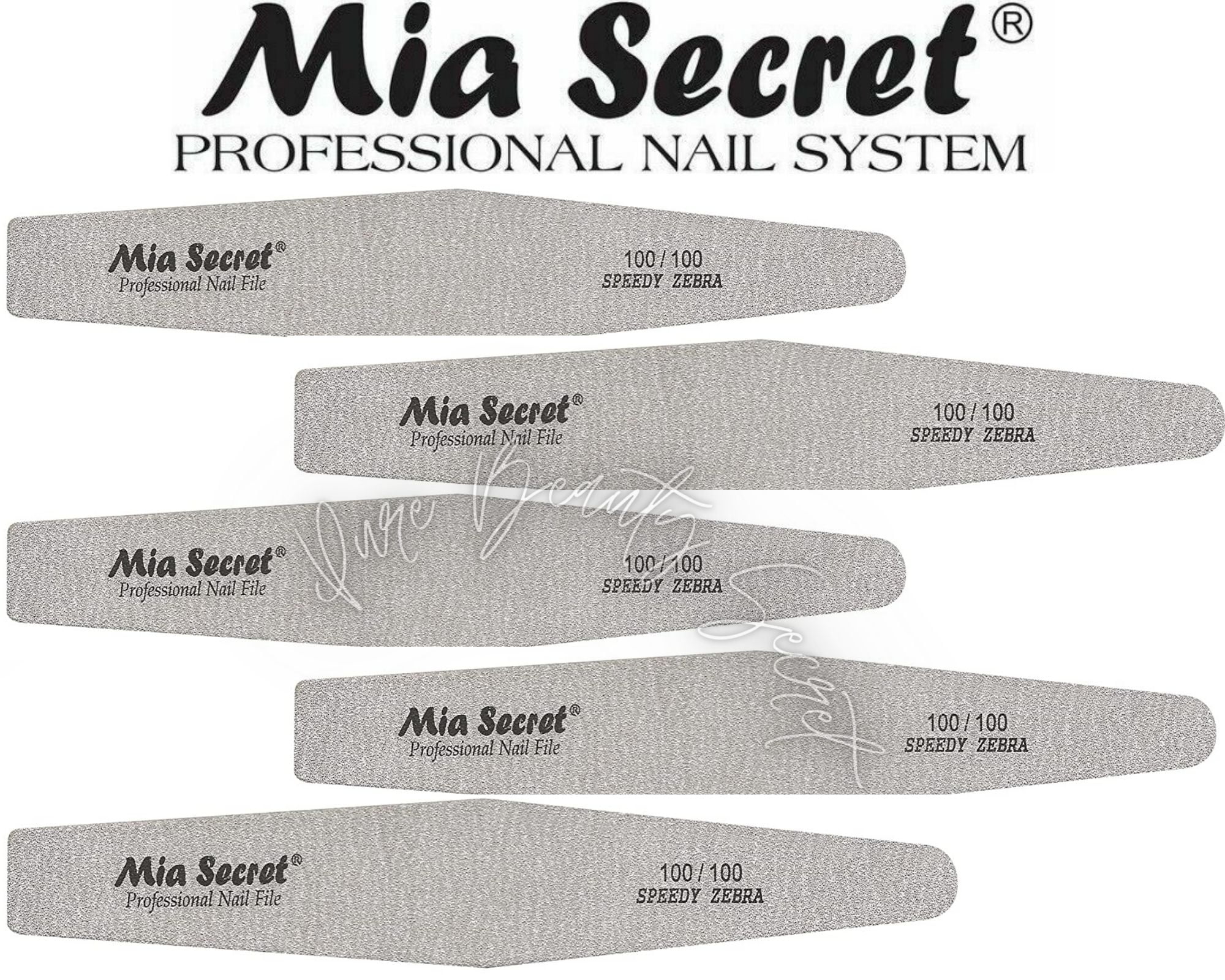 Mia Secret - NAIL FILE - SPEEDY ZEBRA DIAMOND #100 (Z03-D 100/100) x 5 ...
