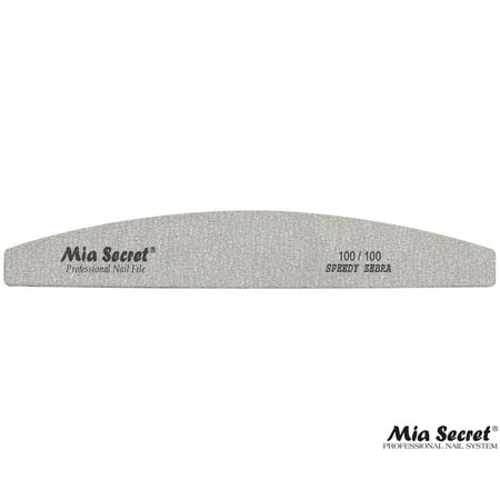 Mia Secret - NAIL FILE - SPEEDY ZEBRA HALFMOON #100 (Z05-H 100/100)