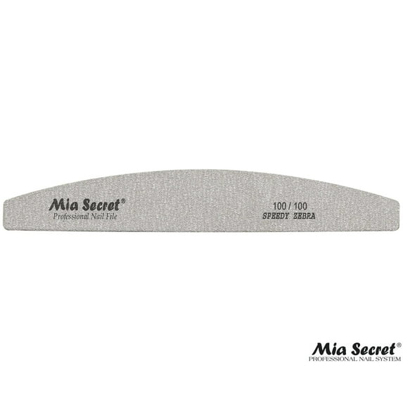 Mia Secret - NAIL FILE - SPEEDY ZEBRA HALFMOON #100 (Z05-H 100/100)